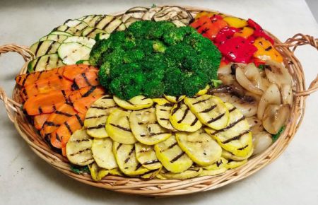 Grilled vegetables appetizer